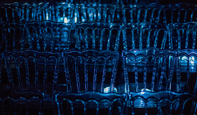 Свадебная церемония в лучах прожекторов