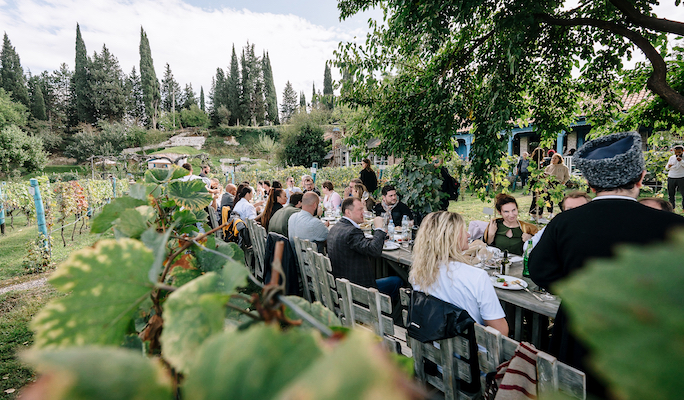 уникальная свадьба в Грузии